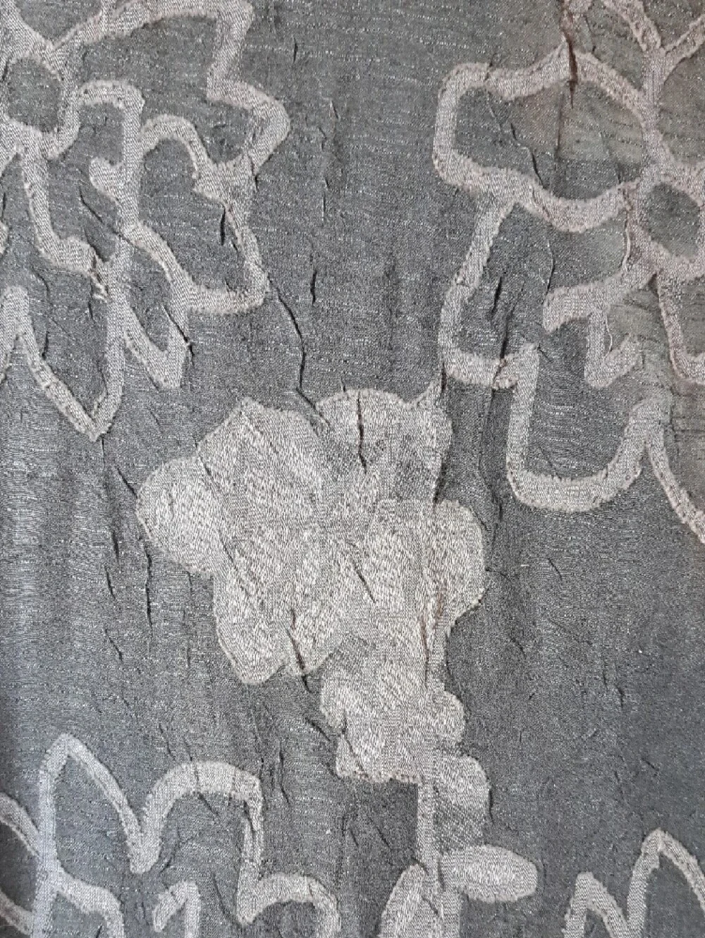 Coldwater Creek Black Floral Button-Front Sheer Blouse - Picture 6 of 6